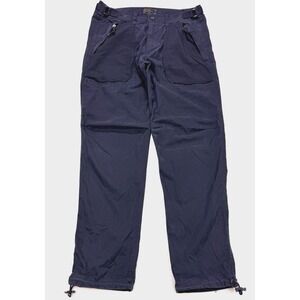 VTG Abercrombie Fitch Pants Men L Blue Paratrooper Cargo‎ Military Y2K Military